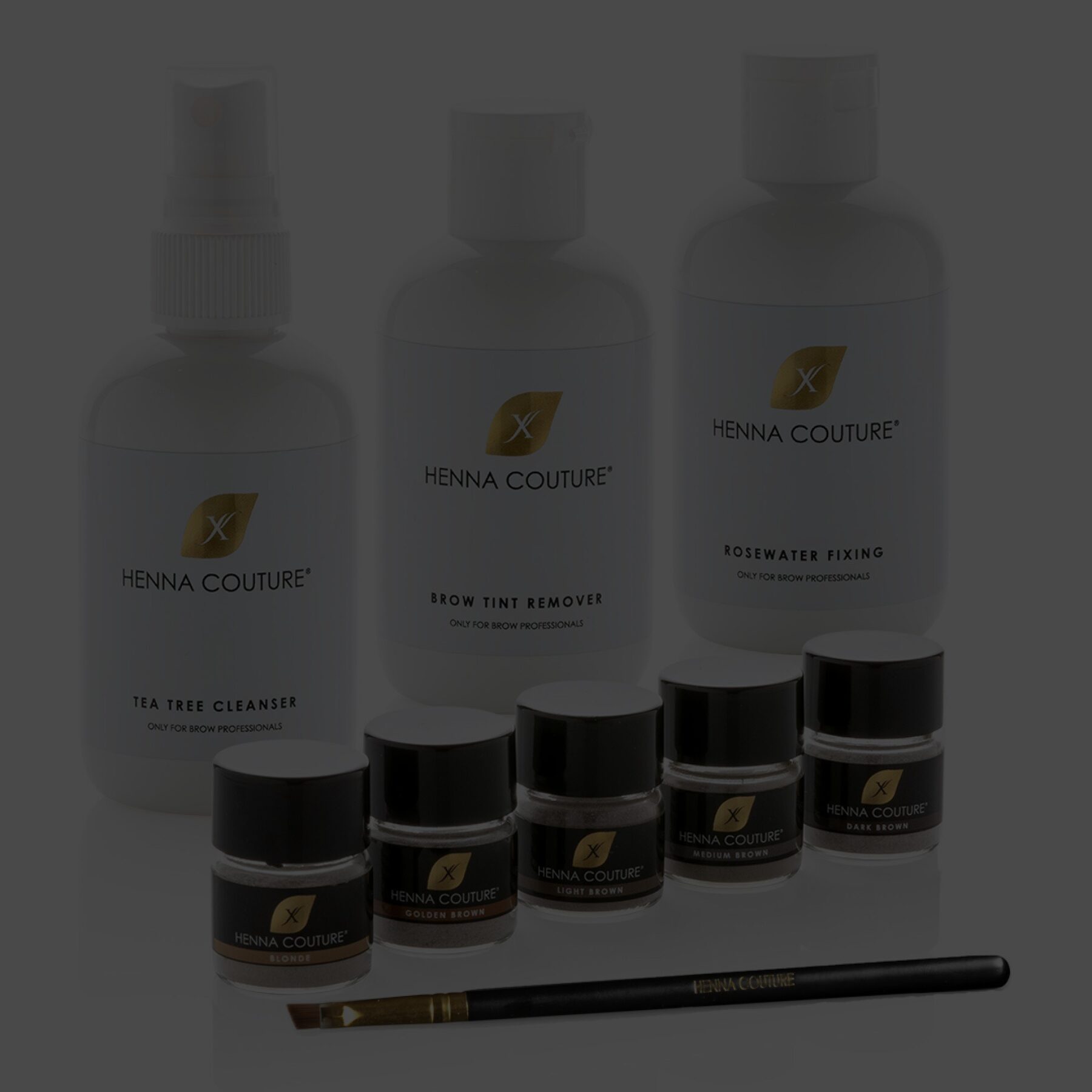 Henna Couture-producten voor wenkbrauwen