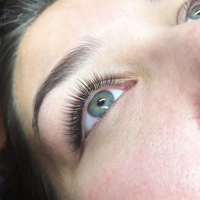 Wimperextensions, close-up